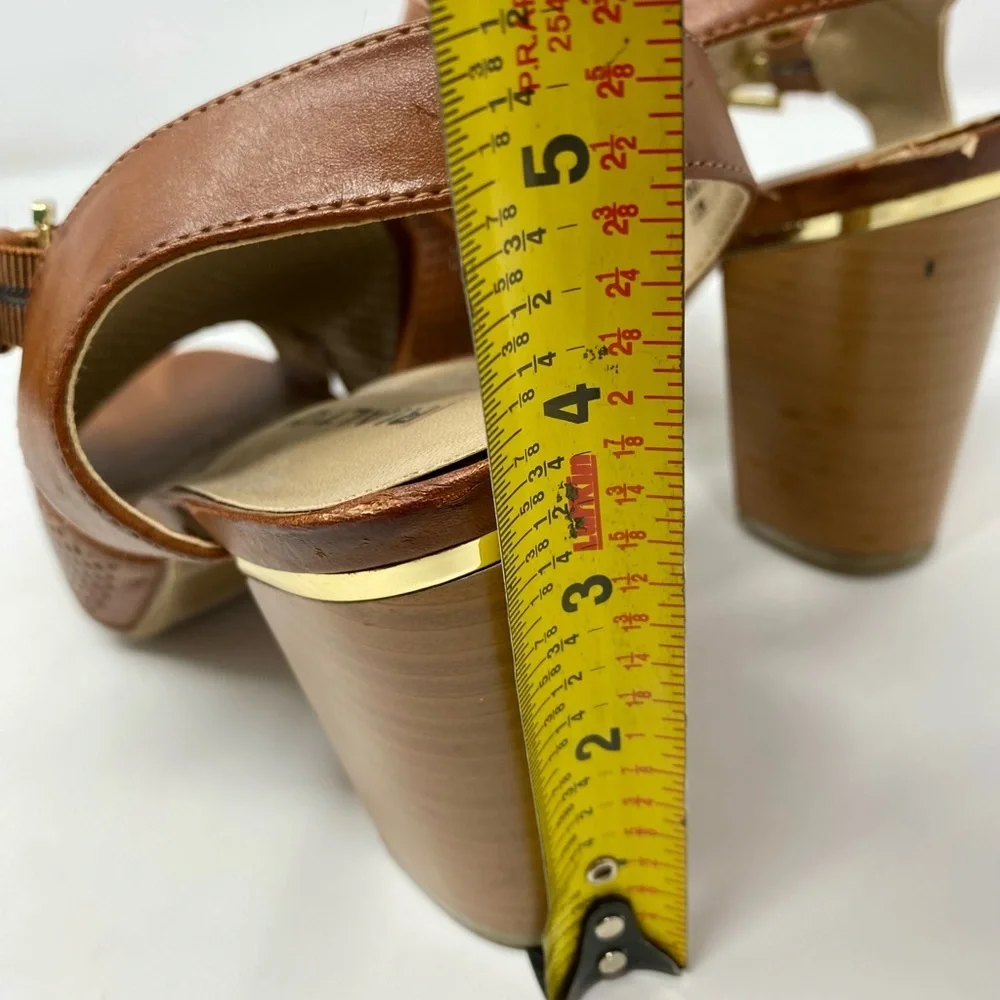 Women’s Brown Block Heel Sandals Size 10M
